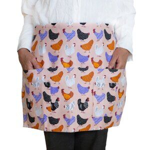 Heavy Canvas Egg Gathering Chicken Waist Apron- 4 Pockets Adjustable- OSFM!